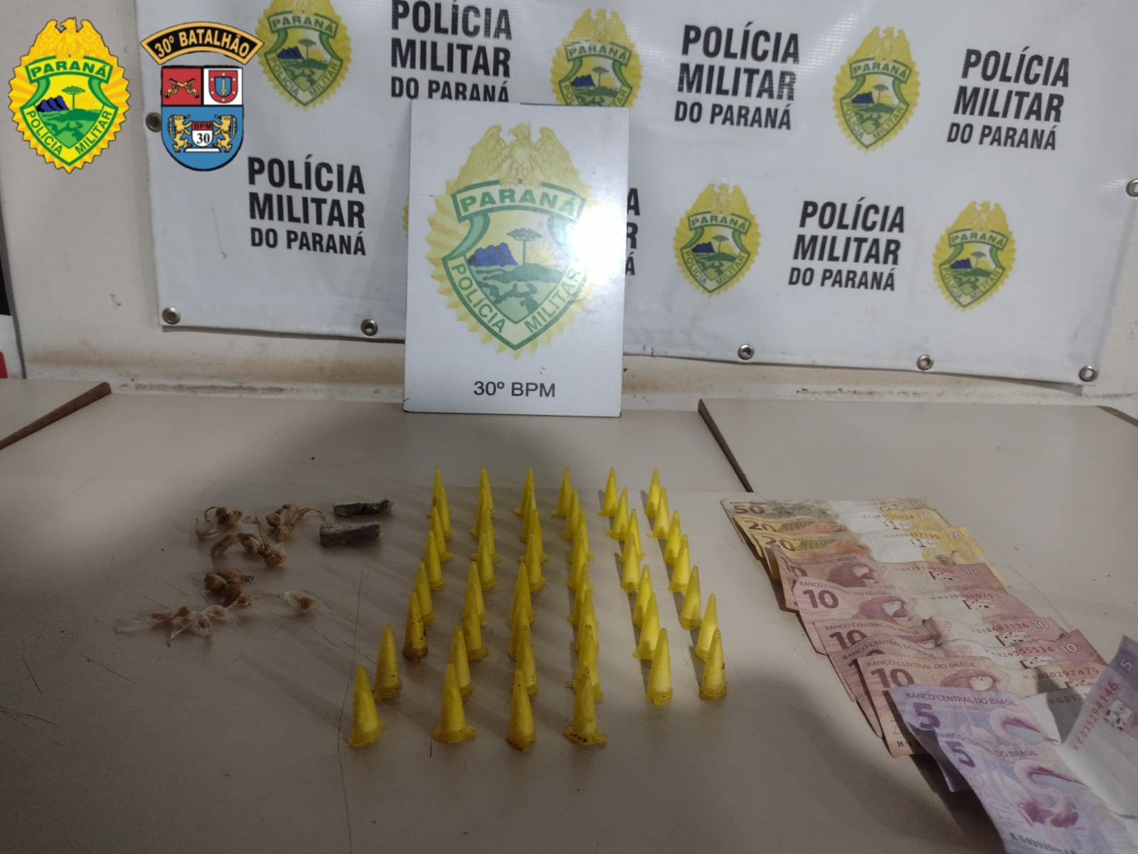 Homem é preso por tráfico de drogas no bairro Alto da Boa Vista em patrulhamento do 30° BPM