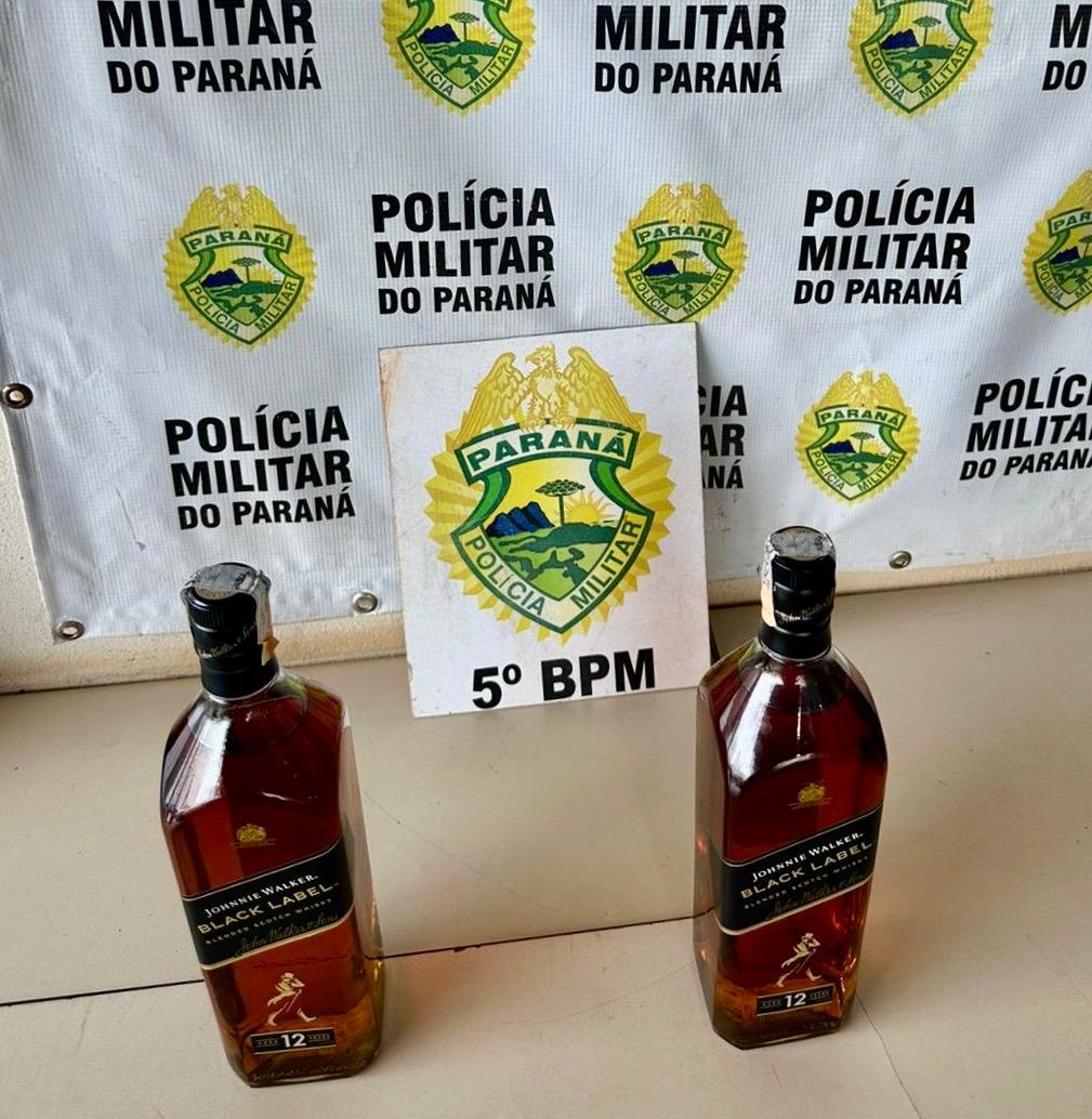 Homem é preso por furto de garrafas de Whisky em mercado na Gleba Palhano, em Londrina